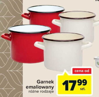 Carrefour Garnek emaliowany oferta