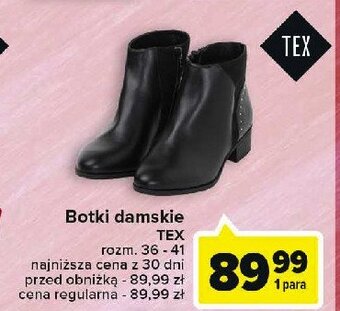 Carrefour Botki damskie rozm. 36-41 oferta