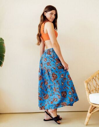 Takko Fashion Dział damski spódnica maxi - elastyczny pas oferta