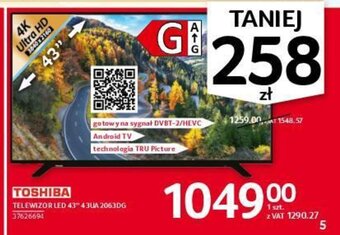 Selgros Toshiba Telewizor LED 43" oferta