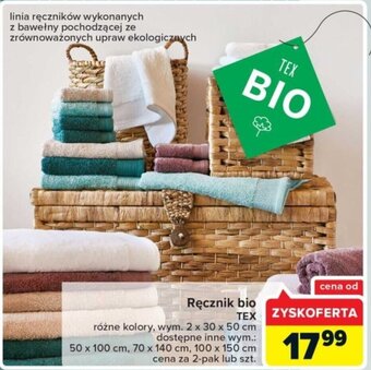 Carrefour Ręcznik bio TEX oferta