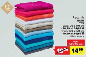 Carrefour Ręcznik Bath TEX 50 x 90 cm oferta