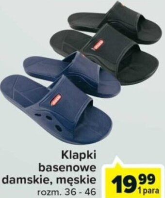 Carrefour Klapki basenowe damskie, męskie oferta