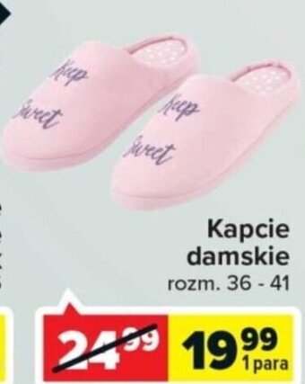 Carrefour Kapcie damskie oferta