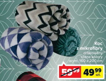 Carrefour Koc z mikrofibry 160 x 200 cm oferta