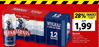 Lidl Piwo harnaś jasne pełne oferta