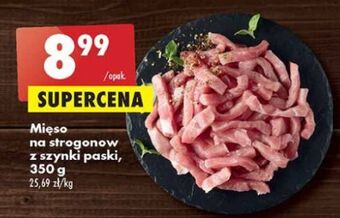 Biedronka Mięso na strogonow z szynki paski oferta