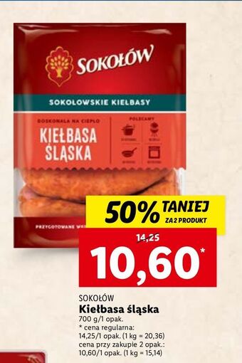 Lidl Kiełbasa śląska sokołów oferta