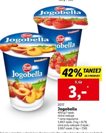 Lidl Jogurt truskawka zott jogobella oferta