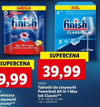 Lidl Tabletki do zmywarek regular finish classic oferta