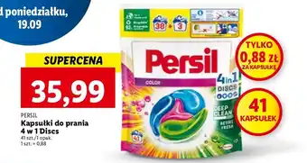 Lidl Kapsułki do prania 4in1 color deep clean persil discs oferta