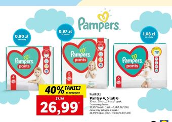Lidl Pieluszki dla dzieci 4 pampers pants oferta