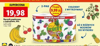 Lidl Ręcznik papierowy fruity kartika oferta