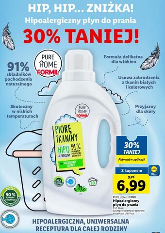 Lidl Płyn do prania hipoalergiczny pure home formil oferta