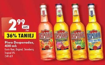 Biedronka Piwo desperados exotic rum oferta