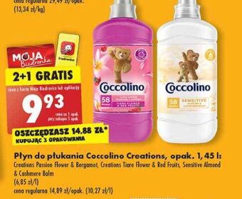 Biedronka Płyn do płukania sensitive almond & cashmere coccolino oferta