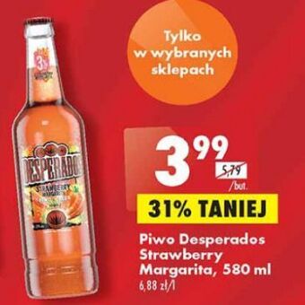Biedronka Piwo desperados strawberry margarita oferta