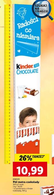 Lidl Czekoladki kinder chocolate oferta