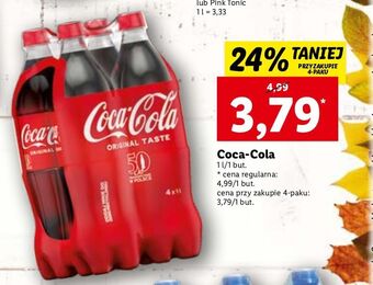 Lidl Napój coca-cola oferta