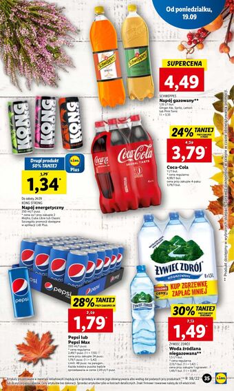 Lidl Napój lemon schweppes oferta