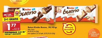 Biedronka Baton kinder bueno white oferta
