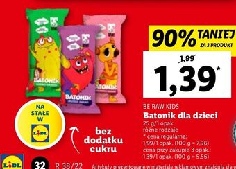 Lidl Batonik jagoda jabłko be raw! oferta
