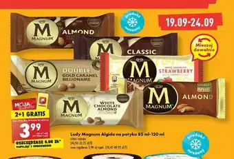 Biedronka Lód gold caramel billionaire algida magnum double oferta