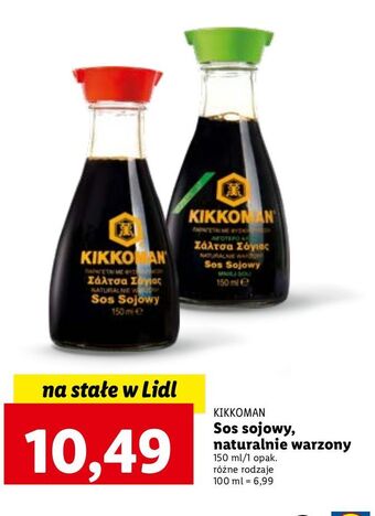 Lidl Sos sojowy less salt kikkoman oferta