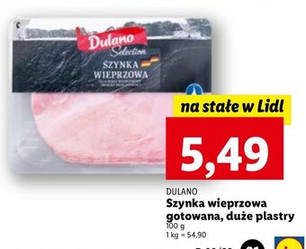 Lidl Szynka wieprzowa klasyczna dulano oferta