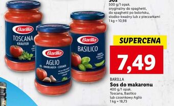 Lidl Sos toscana barilla oferta