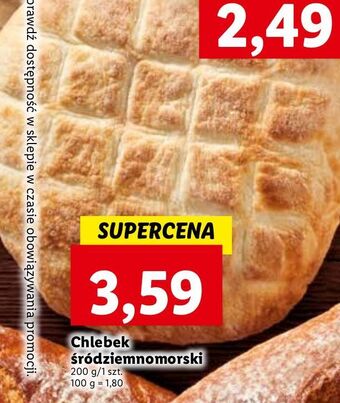 Lidl Chlebek śródziemnomorski oferta