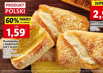 Lidl Drożdżówka z serem oferta