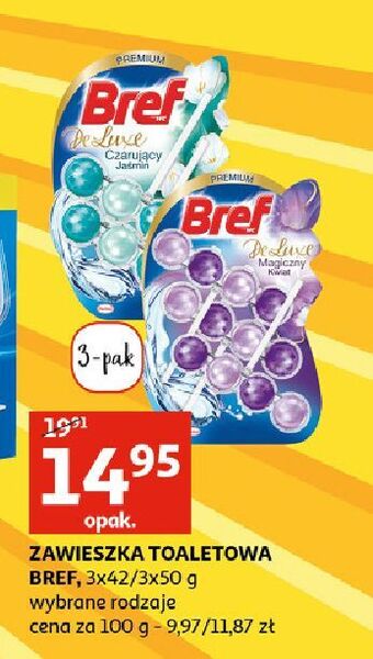 Auchan Zawieszka do wc czarujący jaśmin bref deluxe oferta