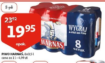 Auchan Piwo harnaś jasne pełne oferta