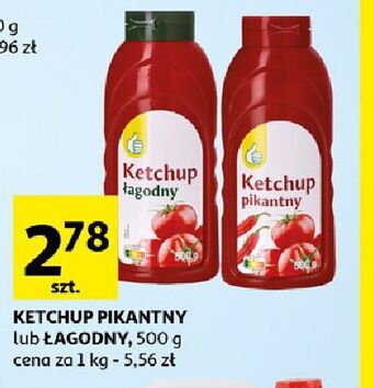 Auchan Ketchup łagodny podniesiony kciuk oferta