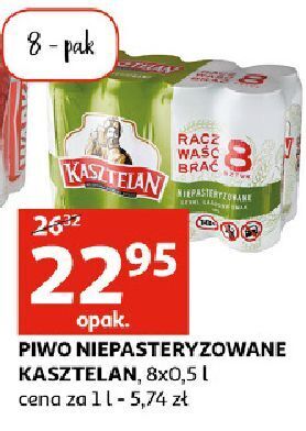 Auchan Piwo kasztelan niepasteryzowane oferta