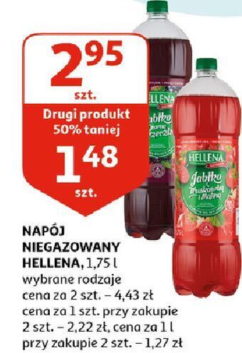 Auchan Napój truskawka & malina hellena oferta