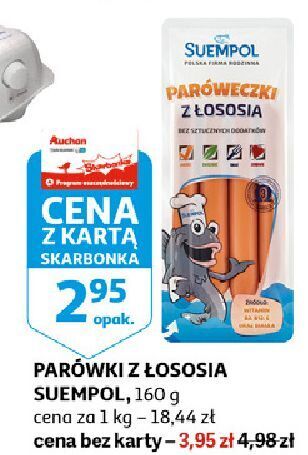 Auchan Parówki z łososia suempol oferta