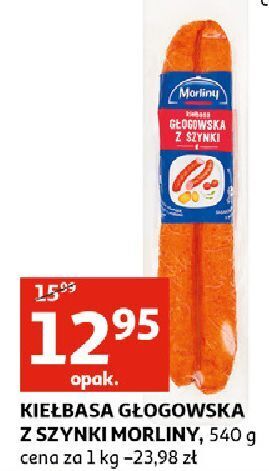 Auchan Kiełbasa głogowska z szynki morliny oferta