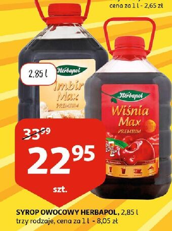 Auchan Syrop wiśnia max herbapol oferta