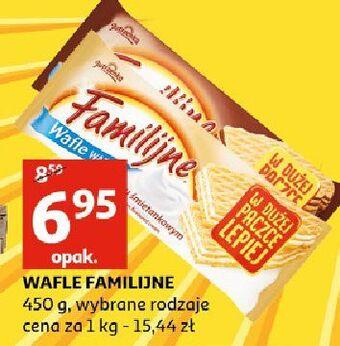 Auchan Wafle śmietankowe jutrzenka familijne oferta