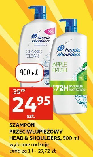 Auchan Szampon do włosów classic clean head&shoulders oferta