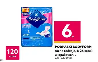 Dealz Podpaski ultra night bodyform oferta