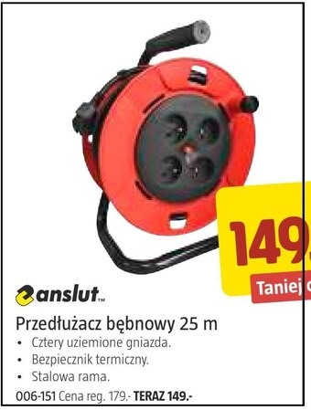 Jula Przedłużacz bębnowy anslut oferta