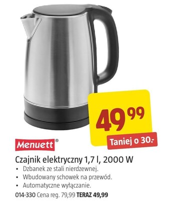 Czajnik elektryczny menuett