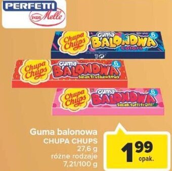 Carrefour Chupa Chups Guma balonowa 27,6 g oferta