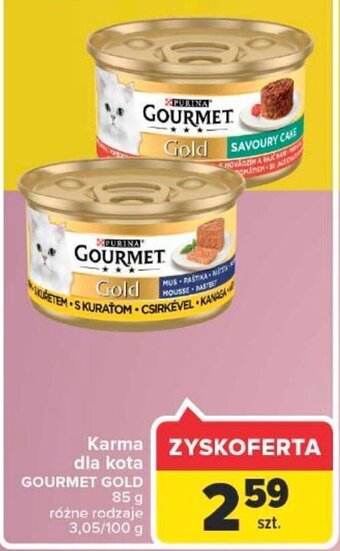 Carrefour Gourmet Gold Karma dla kota 85 g oferta