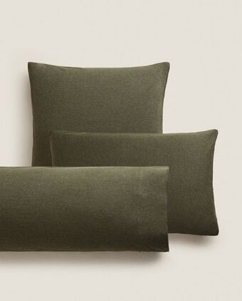 ZARA HOME Poszewka na poduszkę z bawełnianego dżerseju oferta