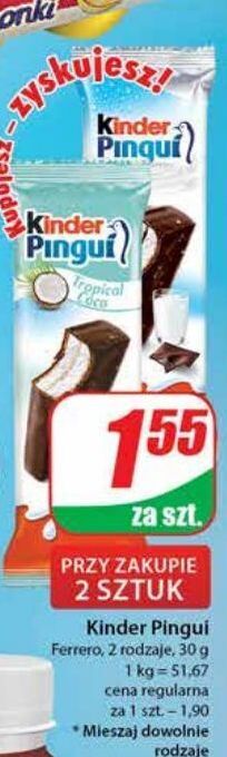 Baton kakaowy kinder pingui