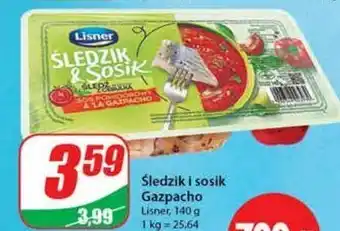 Dino Śledź w sosie pomidorowym a la gazpacho lisner śledzik & sosik oferta